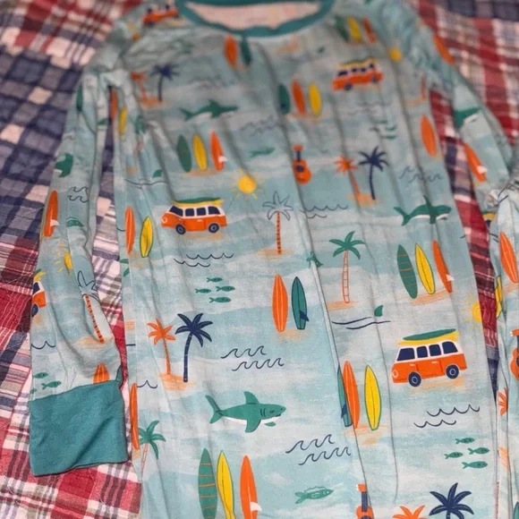 Little Sleepies Surf Life 2 piece pajama set - 7/8 - Picture 2 of 4